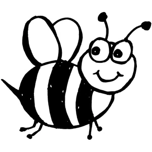 Página para Colorir Página para Colorir de Abelha para Crianças