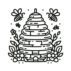 Design de Colmeia para Imprimir
