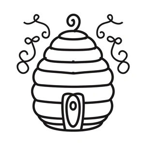 Página para Colorir Página para Colorir de Colmeia Grátis para Imprimir