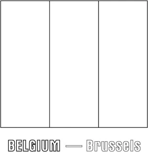 Página para Colorir Página para Colorir da Bandeira da Bélgica