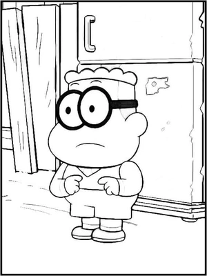 Página para Colorir Remy Ramington é o melhor amigo de Tilly e Cricket.