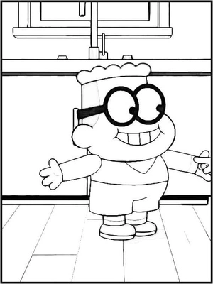 Página para Colorir Remy Ramington, o Carneiro Amigável