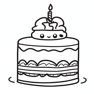Bolo de Aniversário Adorável