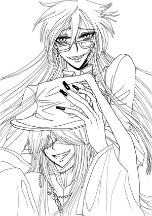 Página para Colorir Black Butler