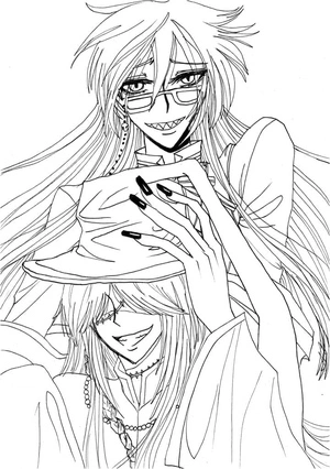 Página para Colorir Página para Colorir Black Butler
