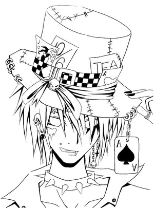 Página para Colorir Mordomo Negro Undertaker