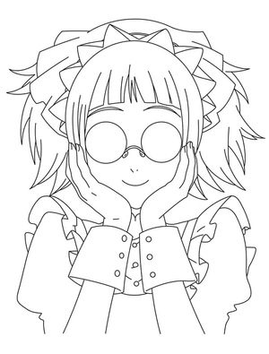 Página para Colorir Mey Rin do anime Black Butler