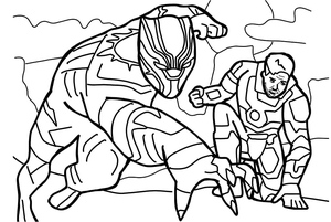 Pantera Negra e Homem de Ferro