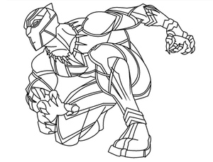 Página para Colorir Incrível do Pantera Negra para Imprimir