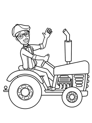 Página para Colorir do Blippi