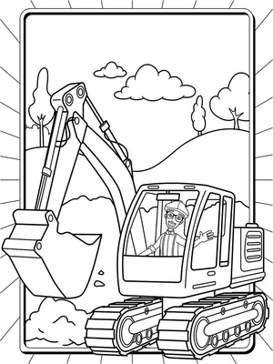 Página para Colorir Página para Colorir do Blippi para Imprimir