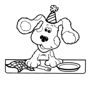 Página para Colorir Página para Colorir do Blue's Clues