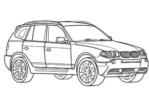Página para Colorir BMW Brutal