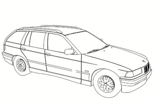 Página para Colorir Perua da BMW