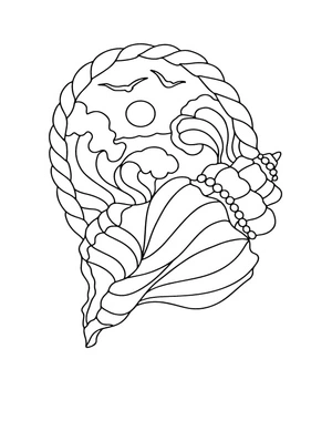 Página para Colorir Boho Grátis