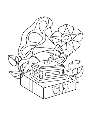 Página para colorir com tema boho