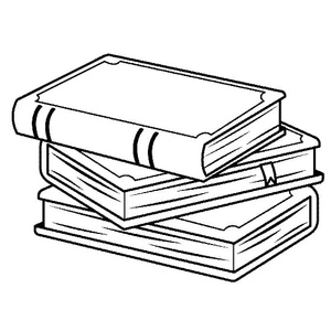 Página para Colorir Página para Colorir: Livros