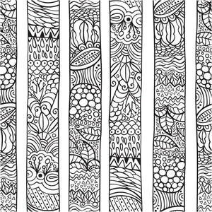 Página para Colorir Marcadores de Relaxamento