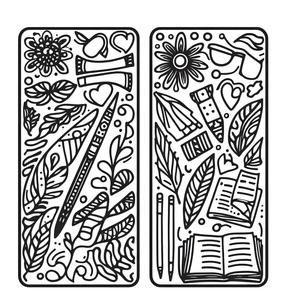 Página para Colorir com Dois Marcadores