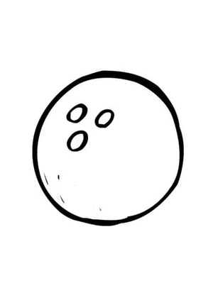 Página para Colorir Página para Colorir Bola de Boliche