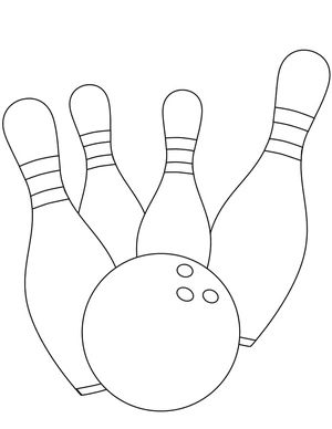 Página para Colorir Página para Colorir de Boliche
