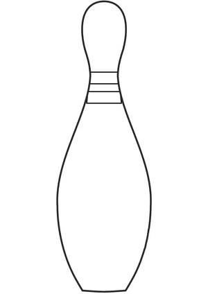 Página para Colorir Alfinete para Boliche
