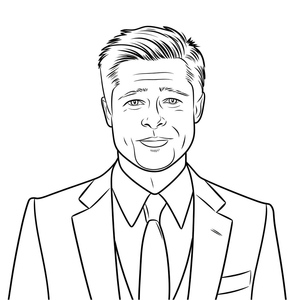 Brad Pitt em um Estilo Básico