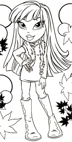 Página para Colorir Yasmin, a Bela