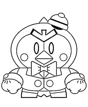 Página para Colorir Sr. P de Brawl Stars