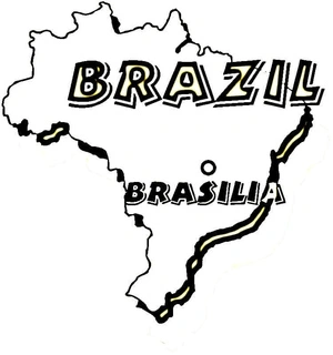 Página para Colorir Mapa do Brasil