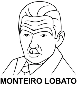 Página para Colorir Monteiro Lobato