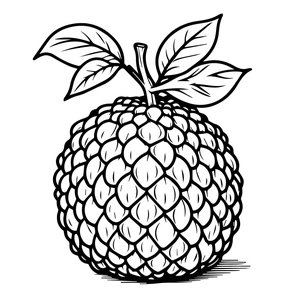 Página para Colorir Fruta-pão em seu estado natural.