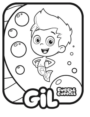 Página para Colorir Gil Desajeitado