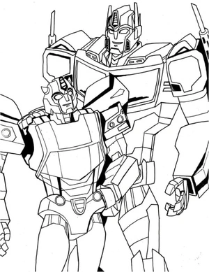 Página para Colorir Abelha e Optimus