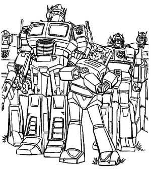 Página para Colorir Abelhão e os Autobots