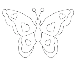 Página para Colorir Página para Rastrear e Colorir Borboleta