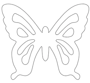Página para Colorir Rastreamento Gratuito de Borboletas