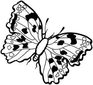 Página para Colorir Página para Colorir: Borboleta Infantil
