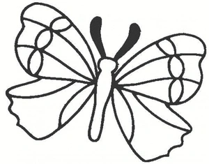 Página para Colorir Página para Colorir de Borboleta para Crianças para Imprimir