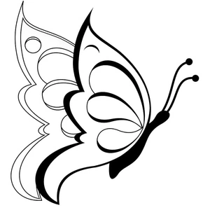 Página para Colorir Um: Borboleta