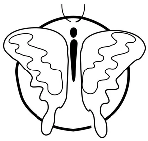 Página para Colorir Página para Colorir de Borboleta para Imprimir