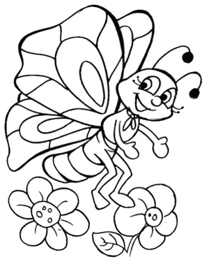 Página para Colorir Página para Colorir Borboleta para Imprimir
