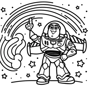 Página para Colorir Buzz Lightyear - O Incrível