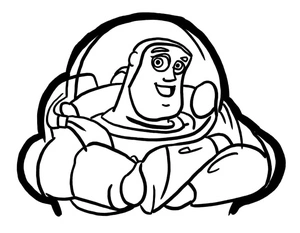 Página para Colorir Página para Colorir do Buzz Lightyear