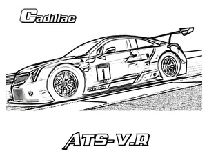 Página para Colorir Cadillac ATS Vr