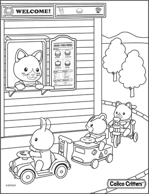 Hambúrguer Calico Critters