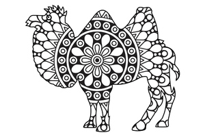 Mandala Simples de Camelo