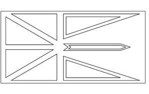 Página para Colorir Bandeira de Newfoundland e Labrador