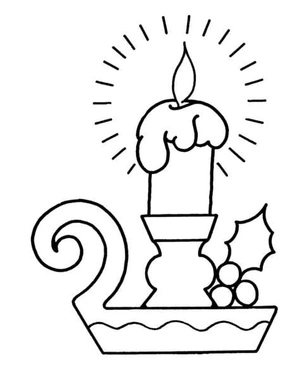 Página para Colorir Delícia de Vela