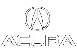 Página para Colorir Página para Colorir do Logo da Acura